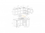 Кухонный гарнитур Шелли мега прайм 1600х1700 мм