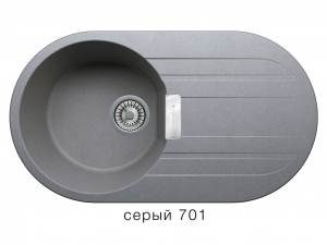 Мойка кварцевая Tolero Loft TL-780 Серый 701