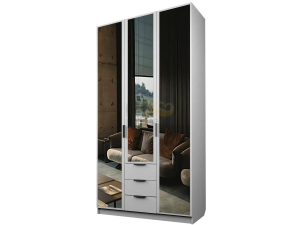 Шкаф с 3 ящиками Экон ЭШ3-РП-24-12-3я три зеркала