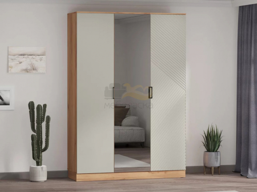 Шкаф трехстворчатый Леон Софт грин